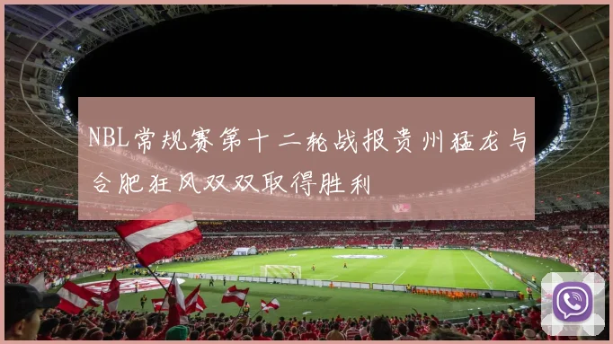NBL常规赛第十二轮战报贵州猛龙与合肥狂风双双取得胜利